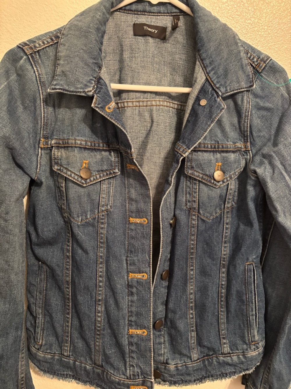 Theory classic Blue Denim Jacket 4